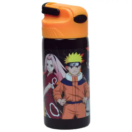 Naruto Fire Sticla de apa din aluminiu cu pai si agatator 500 ml poza produsului