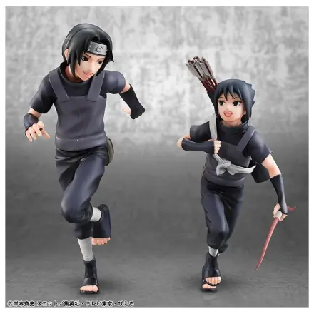Naruto Shippuden G.E.M. Series PVC figurine 2-Pack Itachi Uchiha & Sasuke poza produsului