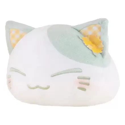 Figurină de pluș pisică Nemuneko Model Floare de Rapiță Decor pentru Urechi Culoare Verde Ver. 30 cm poza produsului