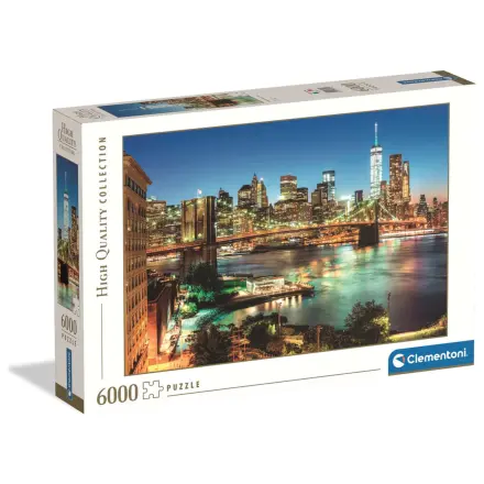 New York Brooklyn Bridge Lights 6000-piese Compact puzzle poza produsului