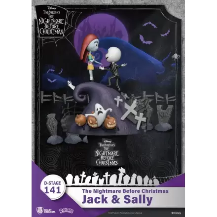 Nightmare before Christmas D-Stage diorama PVC Jack & Sally 15 cm poza produsului