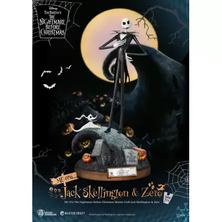 Nightmare before Christmas Master Craft Statuie Jack Skellington & Zero 39 cm termékfotója