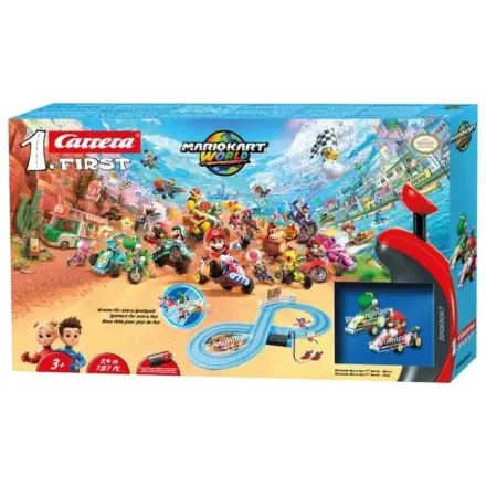 Nintendo Mario Kart Carrera First Race Track Set Mario Kart World Mario vs. Yoshi poza produsului