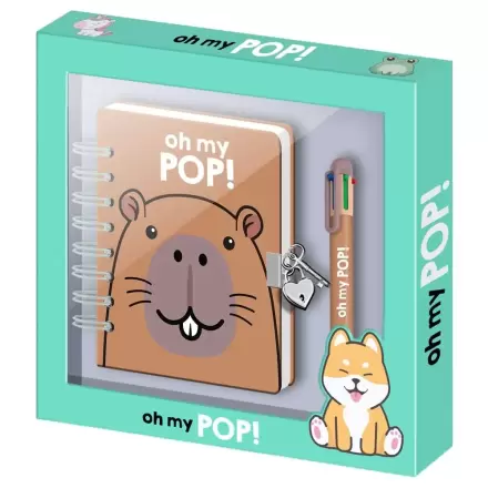 Oh My Pop! Jurnal Capibara și pix poza produsului