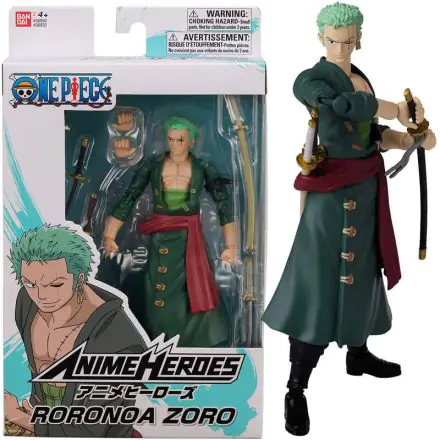 Figura One Piece Anime Heroes Monkey Roronoa Zoro 17cm poza produsului