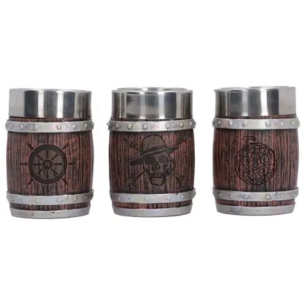 One Piece Set pahare Shot de 8 cm tip butoi poza produsului