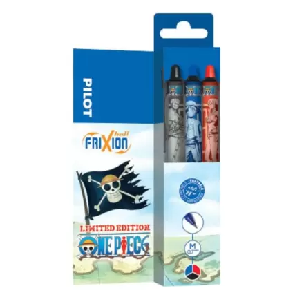 One Piece pachet de 3 pix cu bila FriXion Ball+ Limited Edition LE 0.7 poza produsului