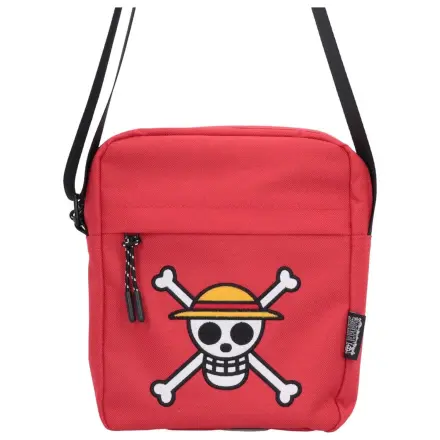 One Piece Geanta crossbody Luffy Jolly Roger (Roșu) 23 cm poza produsului