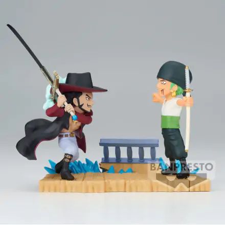 Figurină One Piece Log Stories Roronoa Zoro VS Dracule Mihawk 7cm termékfotója