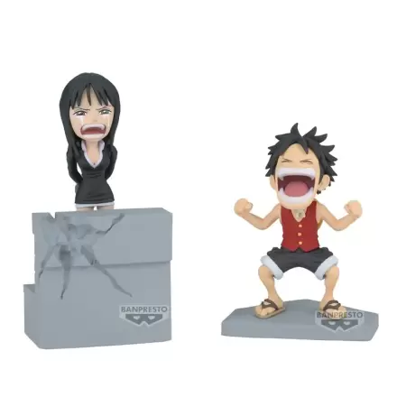 One Piece Luffy & Nico Robin figurină de colecție World Collectable 10cm termékfotója