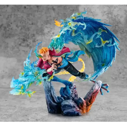 Statuie PVC One Piece P.O.P MAS Maximum Marco the Phoenix Liderul grupului 1 al Piraților Barbă Albă 32 cm termékfotója