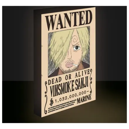 One Piece Sanji Wanted Light Canvas 40x30 cm poza produsului