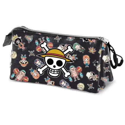 One Piece Skull etui triplu pentru creioane termékfotója