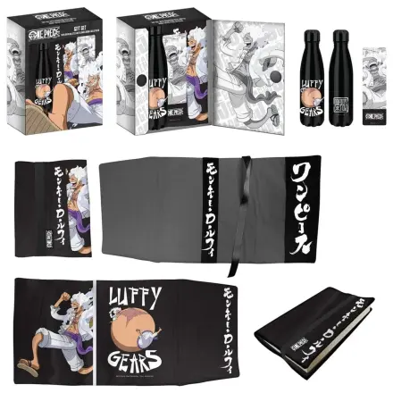 Set cadou One Piece Steel Bottle, Sticker, Book Cover Luffy Gears poza produsului
