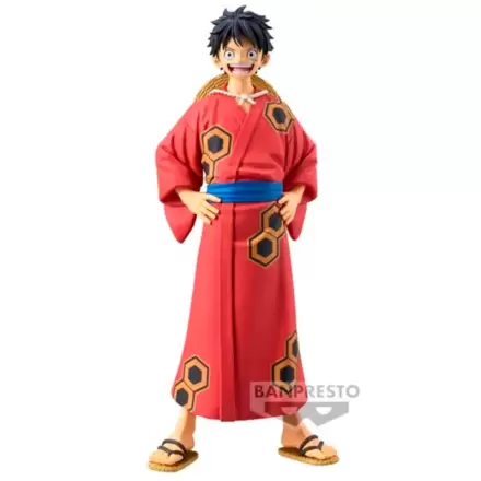 One Piece The Grandline Series Wanokuni Yukata Monkey D Luffy figurină 16cm termékfotója