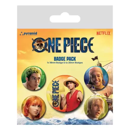 Set de 5 insigne cu ac One Piece Echipajul Pălărie de Paie termékfotója