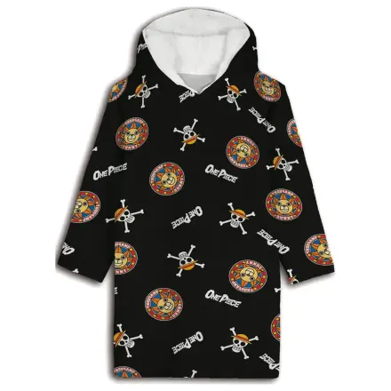 One Piece Thousand Sunny Pătura Poncho din fleece plușabil Pătură Poncho din fleece plușabil One Piece Thousand Sunny 7-14 Ani poza produsului