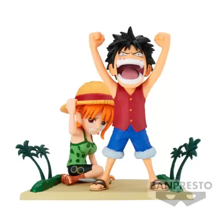Figurină One Piece WCF Log Stories Luffy & Nami 7cm poza produsului