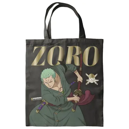 One Piece Tote Bag Zoro Verde Inchis 40 x 35 cm poza produsului