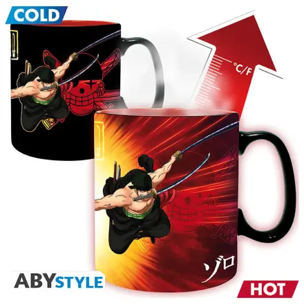 Cana schimba culoarea la caldura One Piece Zoro & Sanji 460ml poza produsului