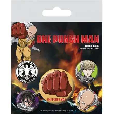 One Punch Man Pin-Back Butoane Set de 5 Distructive termékfotója