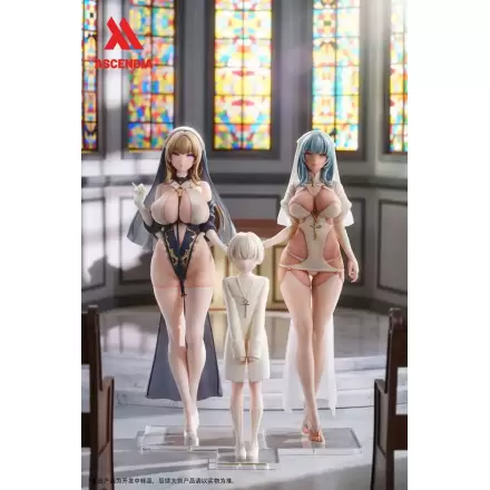 Set 2 Statui PVC Personaj Original 1/6 Lily Călugăriță & Emily Asistentă Medicală Ilustrație de Chowbie 26 cm poza produsului