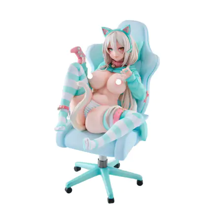 Figurină personaj original PVC 1/6 Nekomata Gamer Shiro 25 cm termékfotója