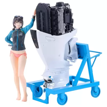 Original Character PLAMAX Kit model din plastic MF-97 minimum factory Minori cu Honda BF350 Grand Prix White 10 cm poza produsului