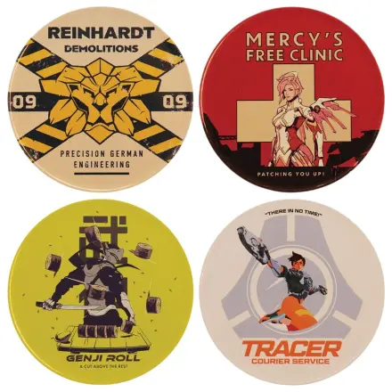 Overwatch Coaster set 4 piese din Metal imprimat poza produsului