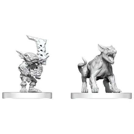Pathfinder Battles Deep Cuts Minifigurina nevopsita Goblin Commando & Goblin Dog 13 cm poza produsului