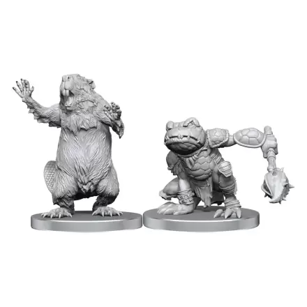 Pathfinder Deep Cuts Unpainted Miniatures Boggard Scout & Castoroides poza produsului