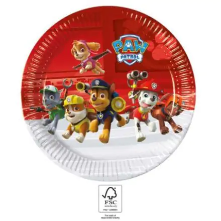 Paw Patrol Ready For Action Farfurii din hartie 8 bucati 23 cm FSC poza produsului