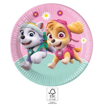 Paw Patrol Skye and Everest Farfurii de hartie 8 bucati 23 cm FSC poza produsului
