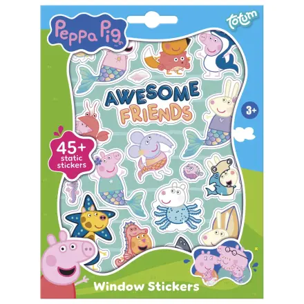 Peppa Pig Awesome Friends Set de decalcomanii pentru fereastra poza produsului