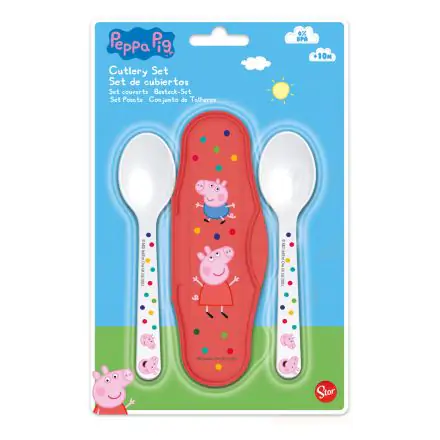 Peppa Pig Baby Set de ustensile de călătorie poza produsului