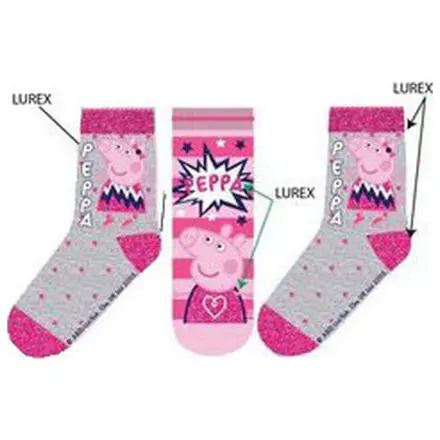Peppa Pig Sosete gri pentru copii 31/34 poza produsului