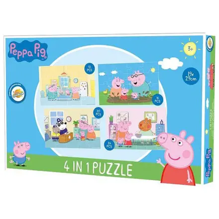 Peppa Pig Home Puzzle 4-in-1 poza produsului