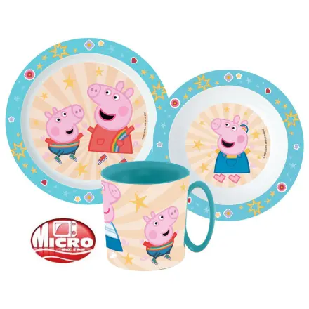 Peppa Pig Kindness Set de vesela, micro plastic set cu cana 350 ml poza produsului