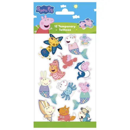 Peppa Pig Mermaid Tatuaje 12 buc poza produsului