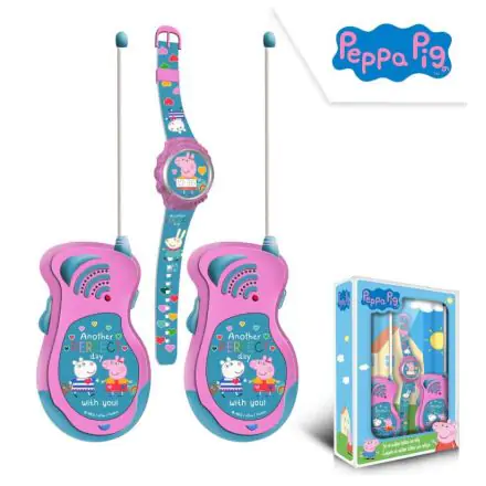 Peppa Pig Walkie Talkie + Set Ceas Digital poza produsului