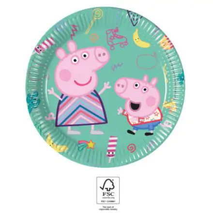 Peppa Pig Next Generation, Peppa Pig Farfurii de hârtie 8 buc 20 cm FSC poza produsului