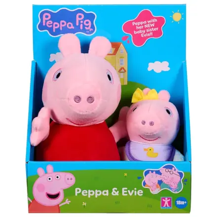 Figurine de pluș Peppa Pig pachet de 2 bucăți poza produsului