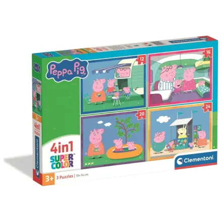 Peppa Pig puzzle 12-16-20-24 piese poza produsului