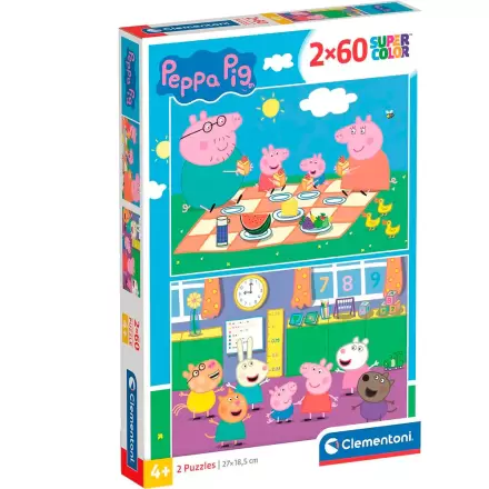 Peppa Pig puzzle 2x60 piese termékfotója