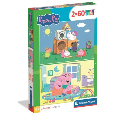 Peppa Pig puzzle 2X60 de piese poza produsului