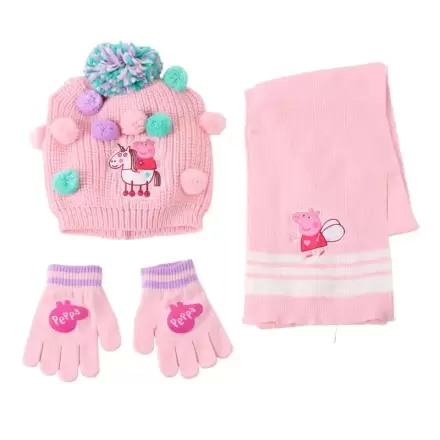 Peppa Pig set de iarna snood caciula manusi poza produsului