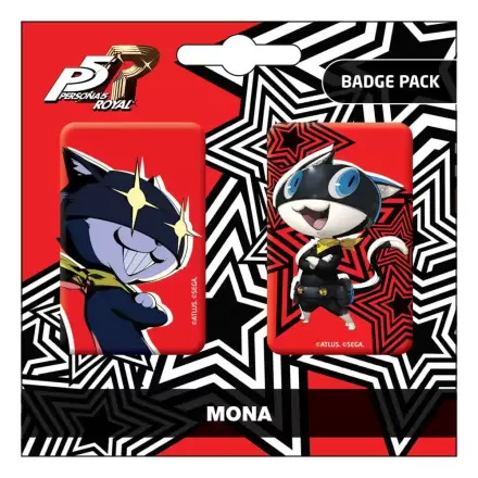 Persona 5 Royal Pin Badges Set 2 buc Mona / Morgana termékfotója