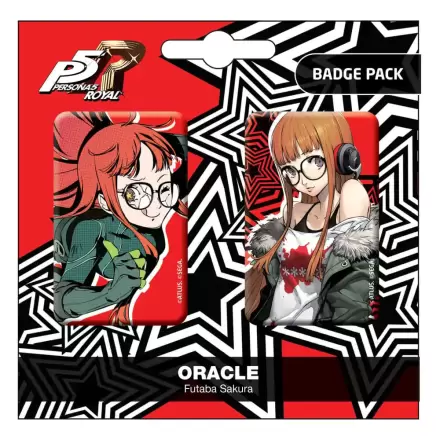 Persona 5 Royal Insigne Pin 2-Pack Oracle / Futaba Sakura termékfotója