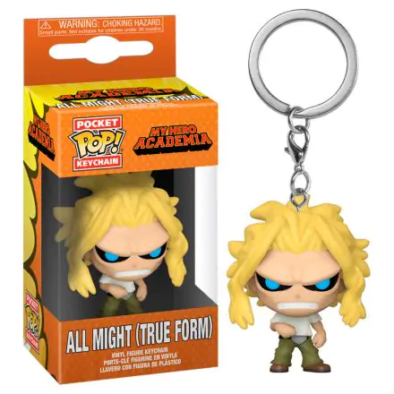 My Hero Academia Pocket POP! Breloc Vinil All Might Weakened State 4 cm termékfotója