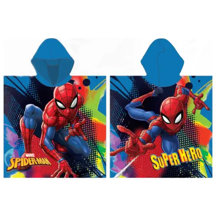 Prosop de plaja in forma de poncho Spider-Man Blue poza produsului